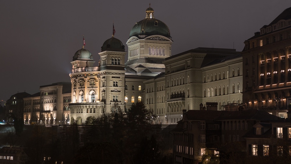 Bundeshaus bei Nacht